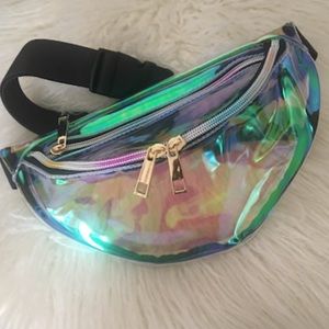 Iridescent/hologram fanny pack.